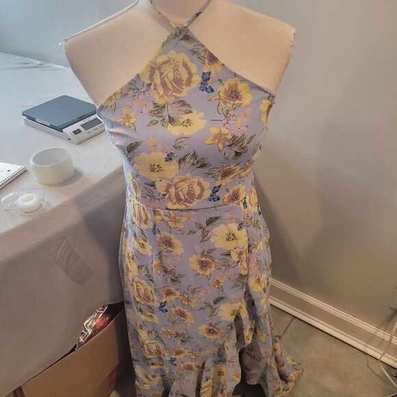 Ruby Sees Floral Maxi Dress High Neck Size US 6 - Picture 2 of 12